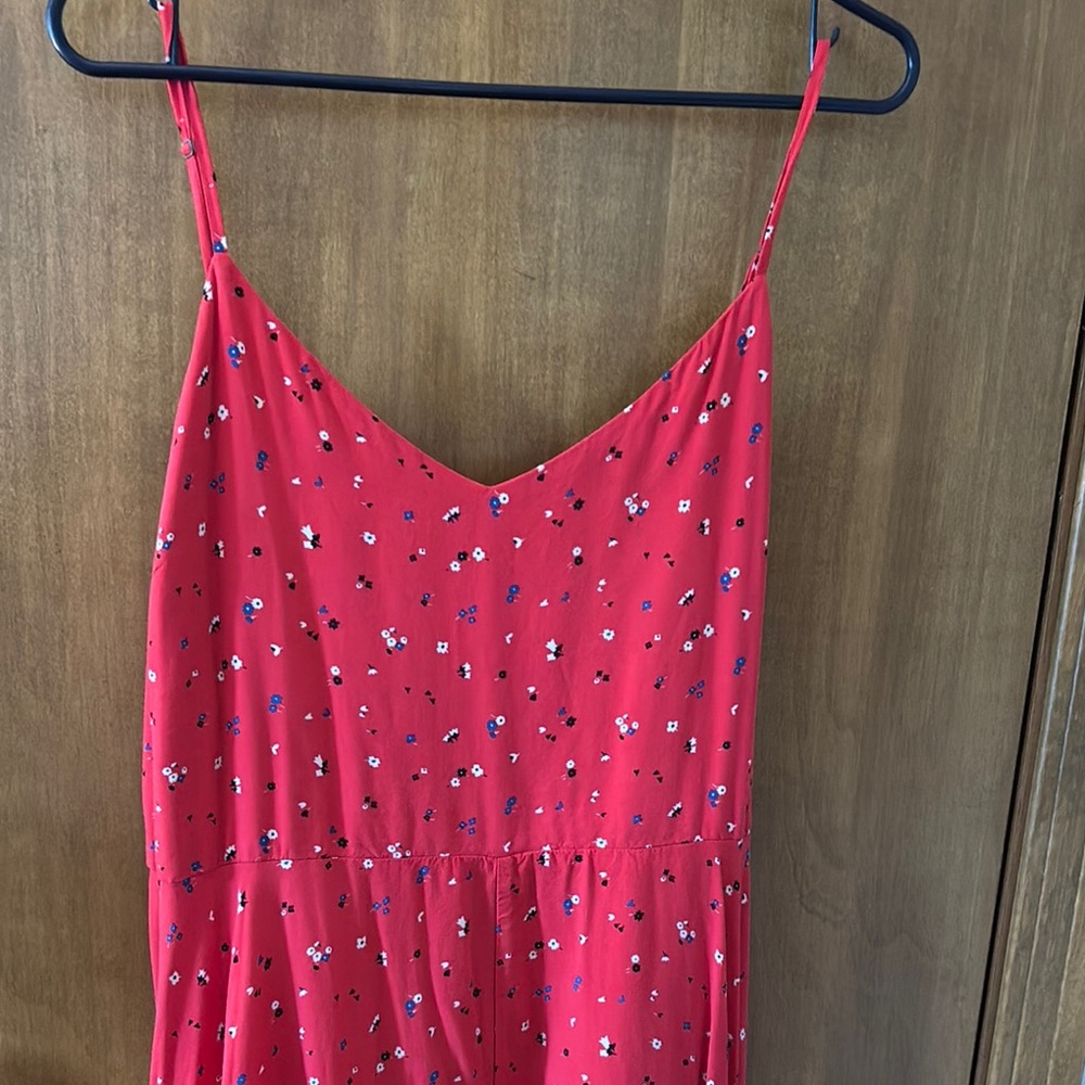 GAP Red Spaghetti Strap Dress